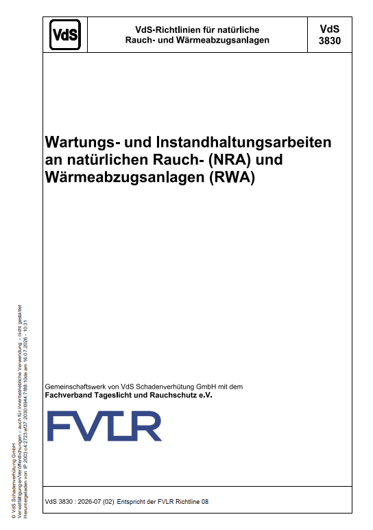 Deckblatt Richtlinie 08 202607
